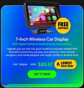 7-Inch Wireless Car Display