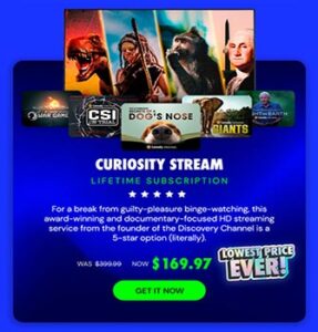 Curiosity Stream Standard Plan Lifetime Subscription