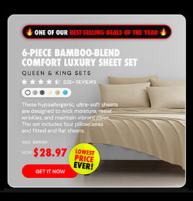 Bamboo-Blend Comfort Luxury Sheet Set