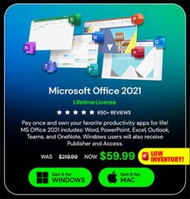 Microsoft Office Home & Business 2021: Lifetime License