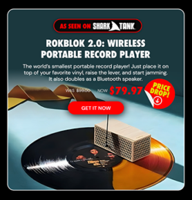 RokBlok 2.0: Wireless Portable Record Player