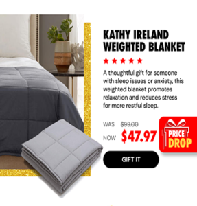 Kathy Ireland Weighted Blanket