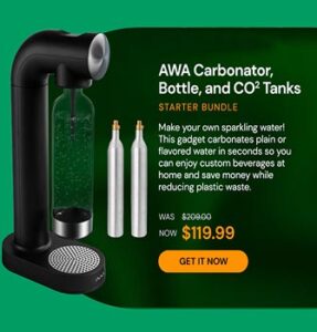 Carbonator, Bottle & CO2 Tanks Starter Bundle