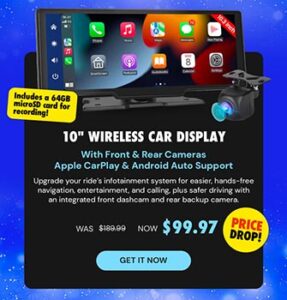 10" Wireless Car Display