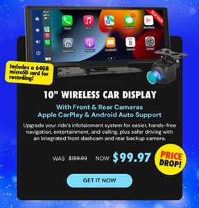 10" Wireless Car Display