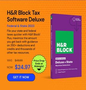 H&R Block Tax Software Deluxe